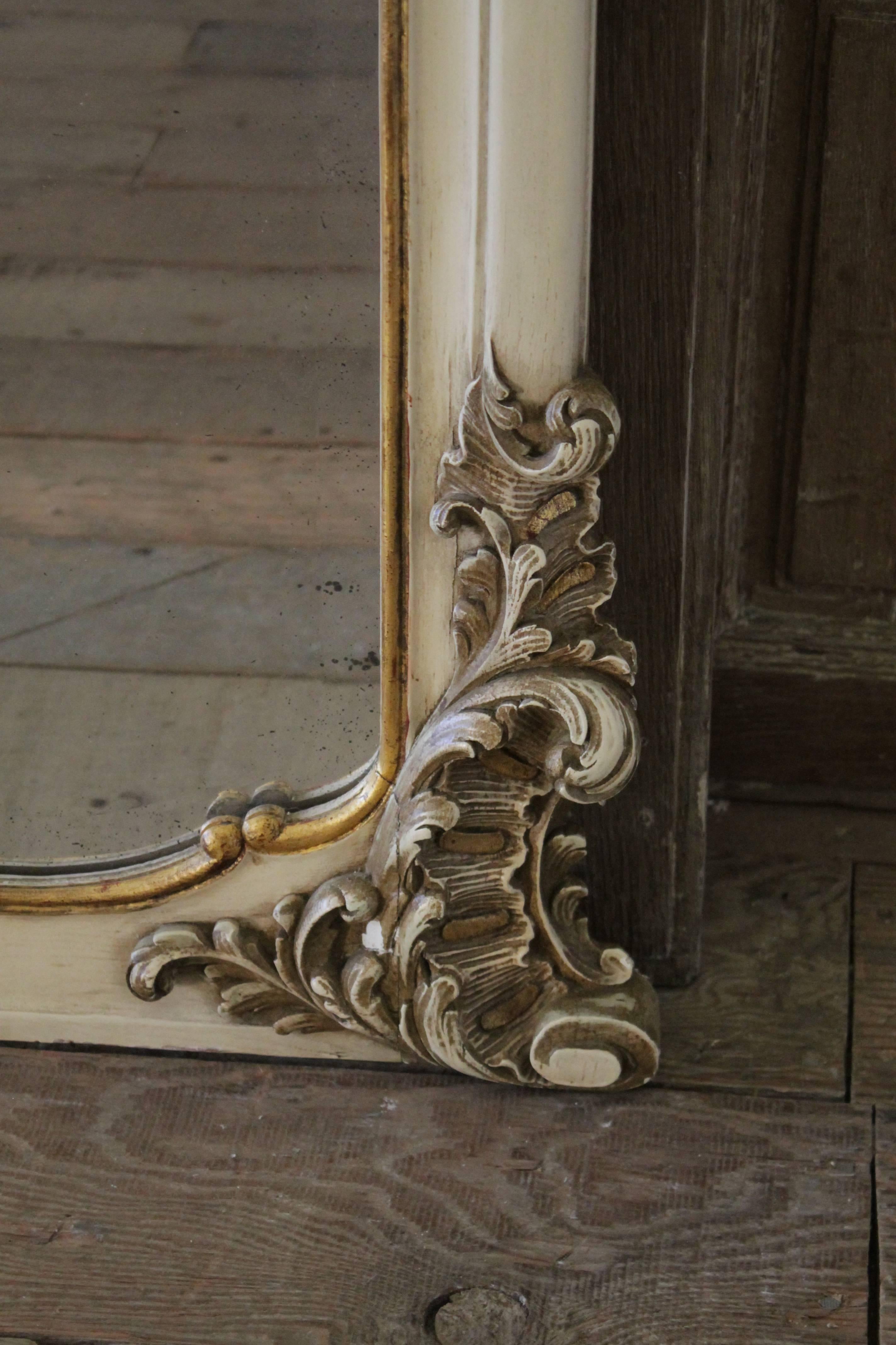Late 19th Century French Style Trumeau Mirror 3