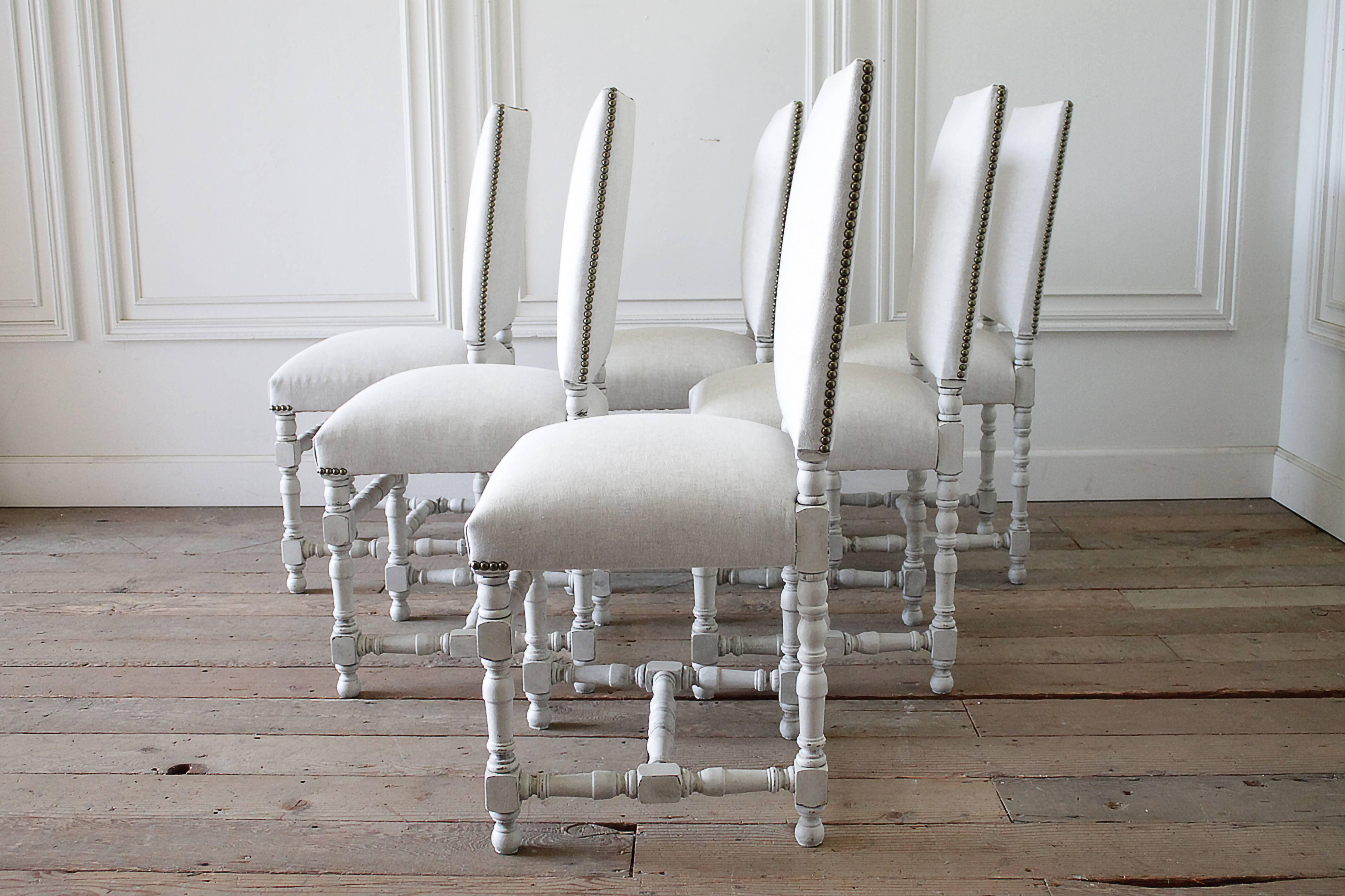 french style upholstered dining chairs