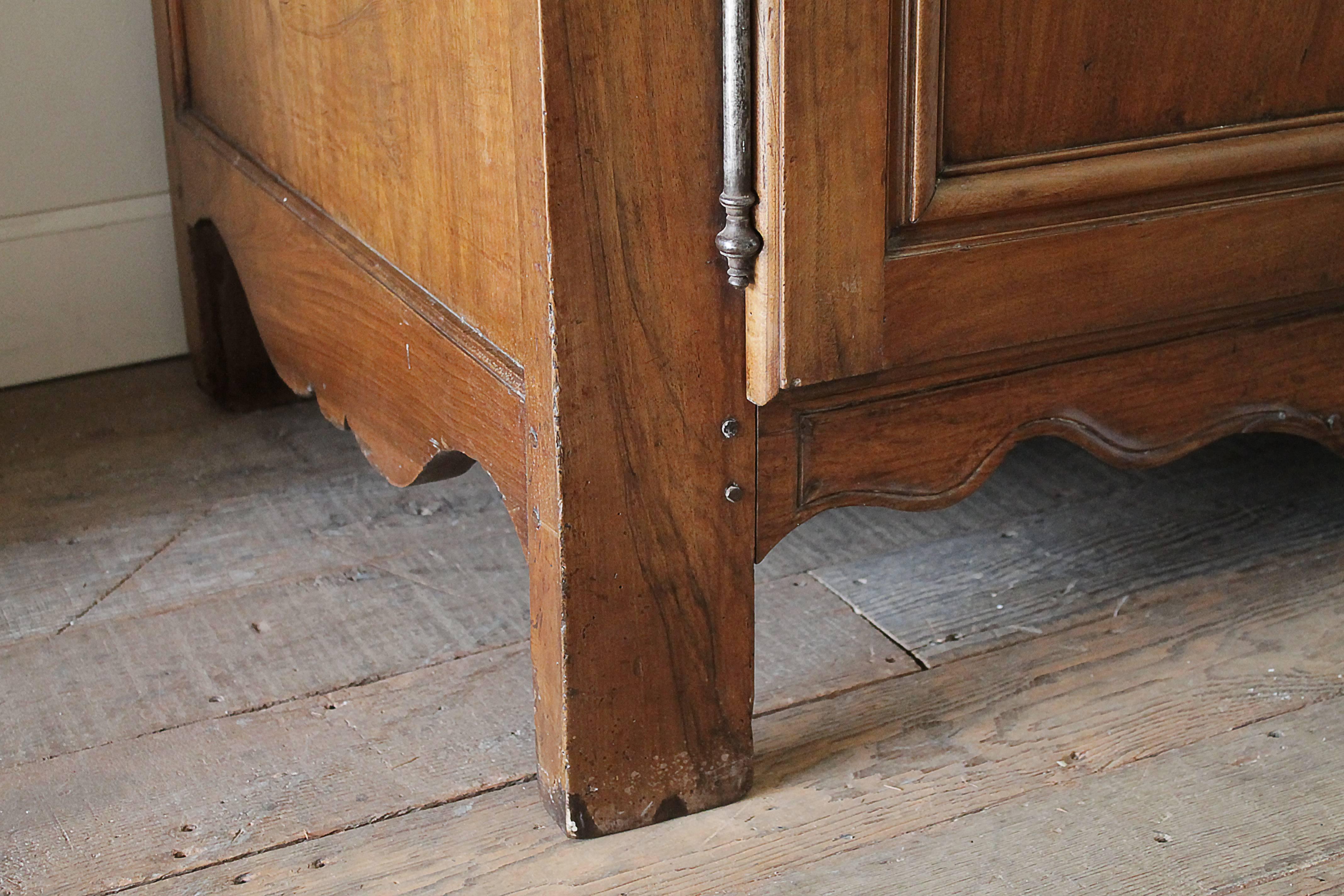 Louis XIV 19th Century Large French Walnut Carved Armoire 