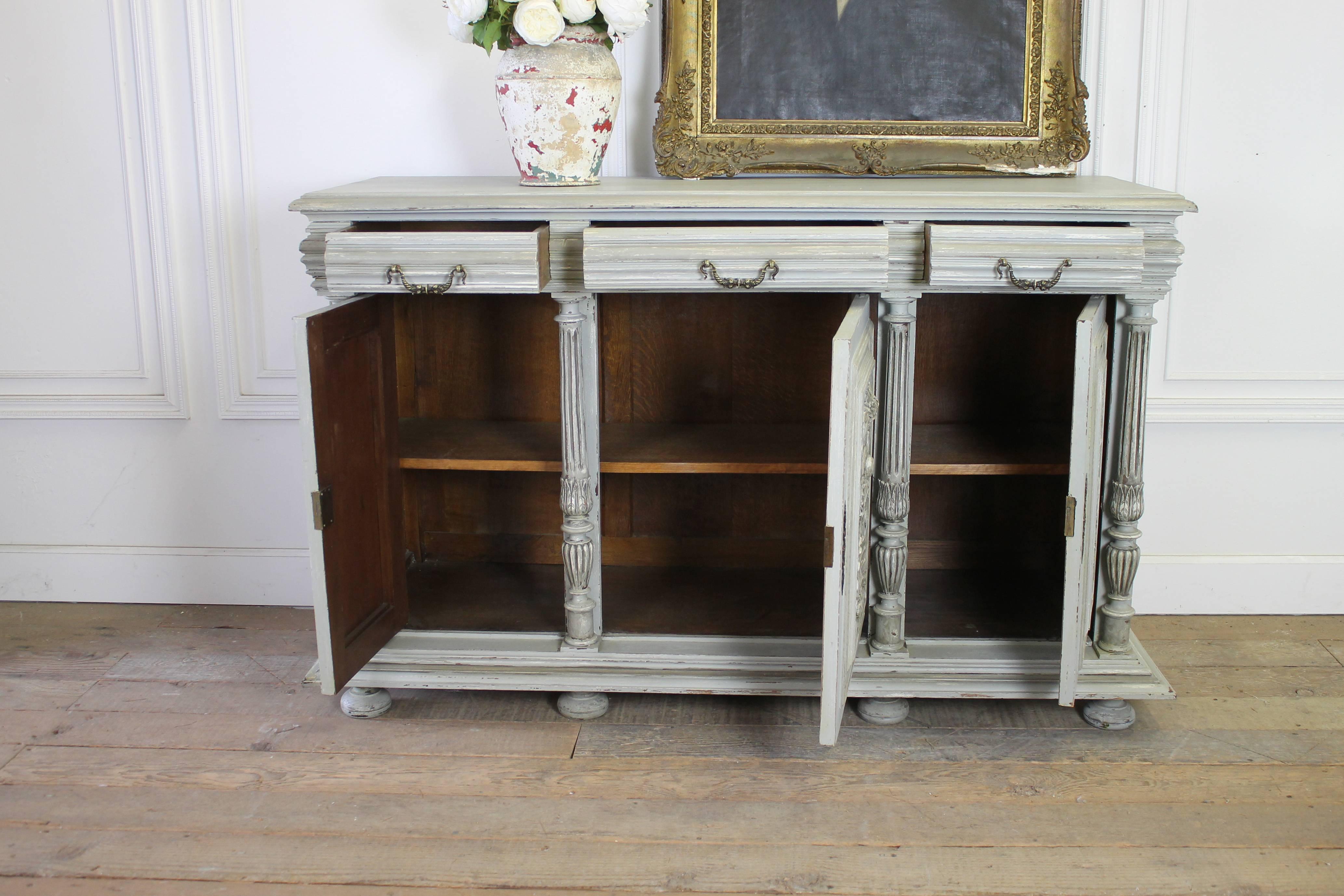Early 20th Century Antique Italian Painted Oak Server 3