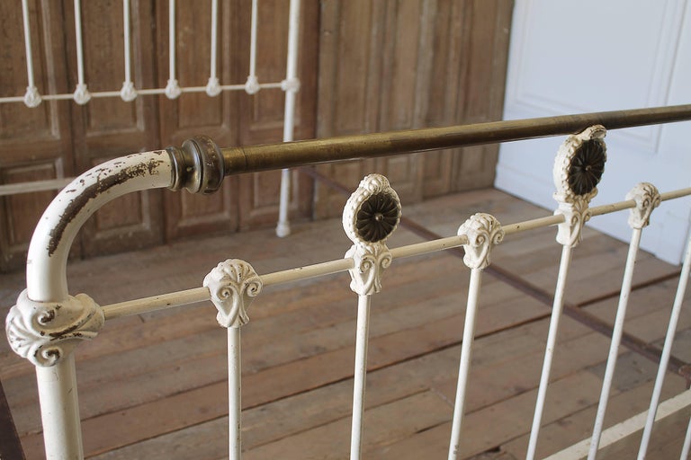 Antique Wrought Iron and Brass Bed Full Size at 1stDibs full brass bed