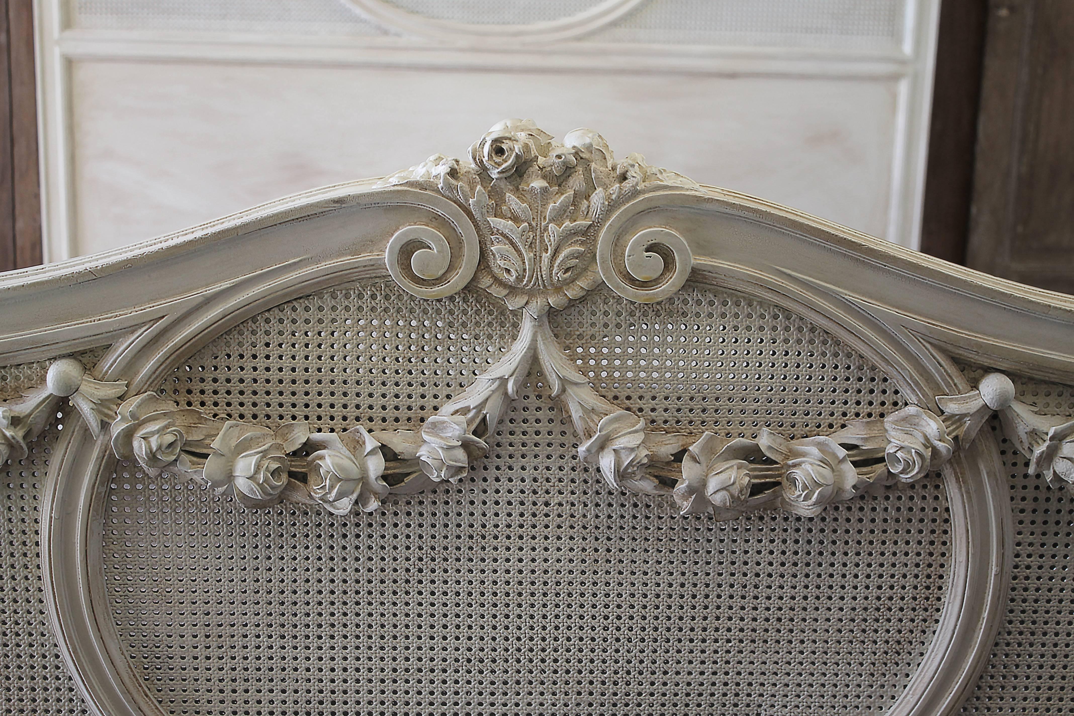 french cane bed frame