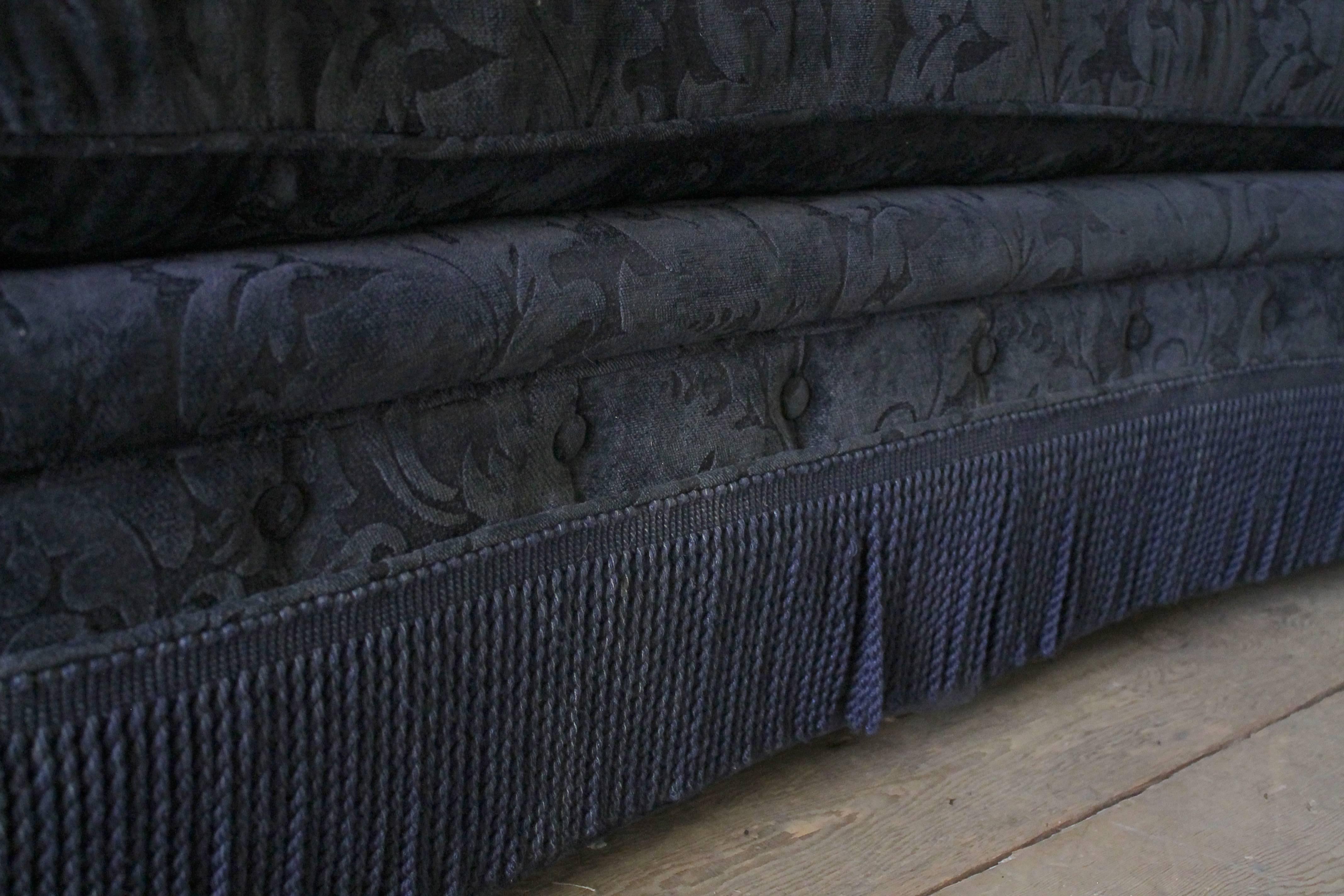 20th Century Vintage Button Tufted Victorian Style Sofa