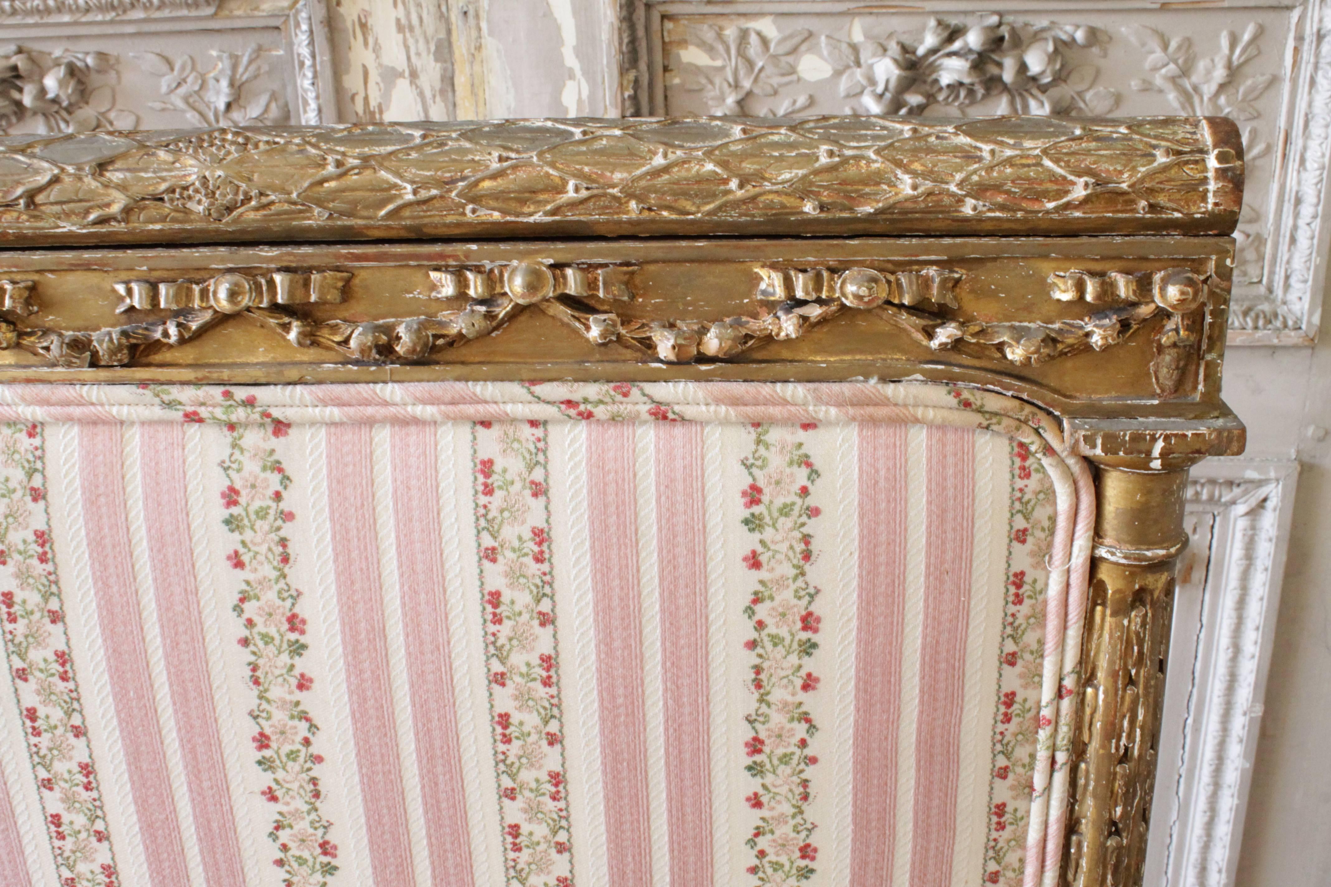 Directoire 18th Century Gilded Fireplace Screen