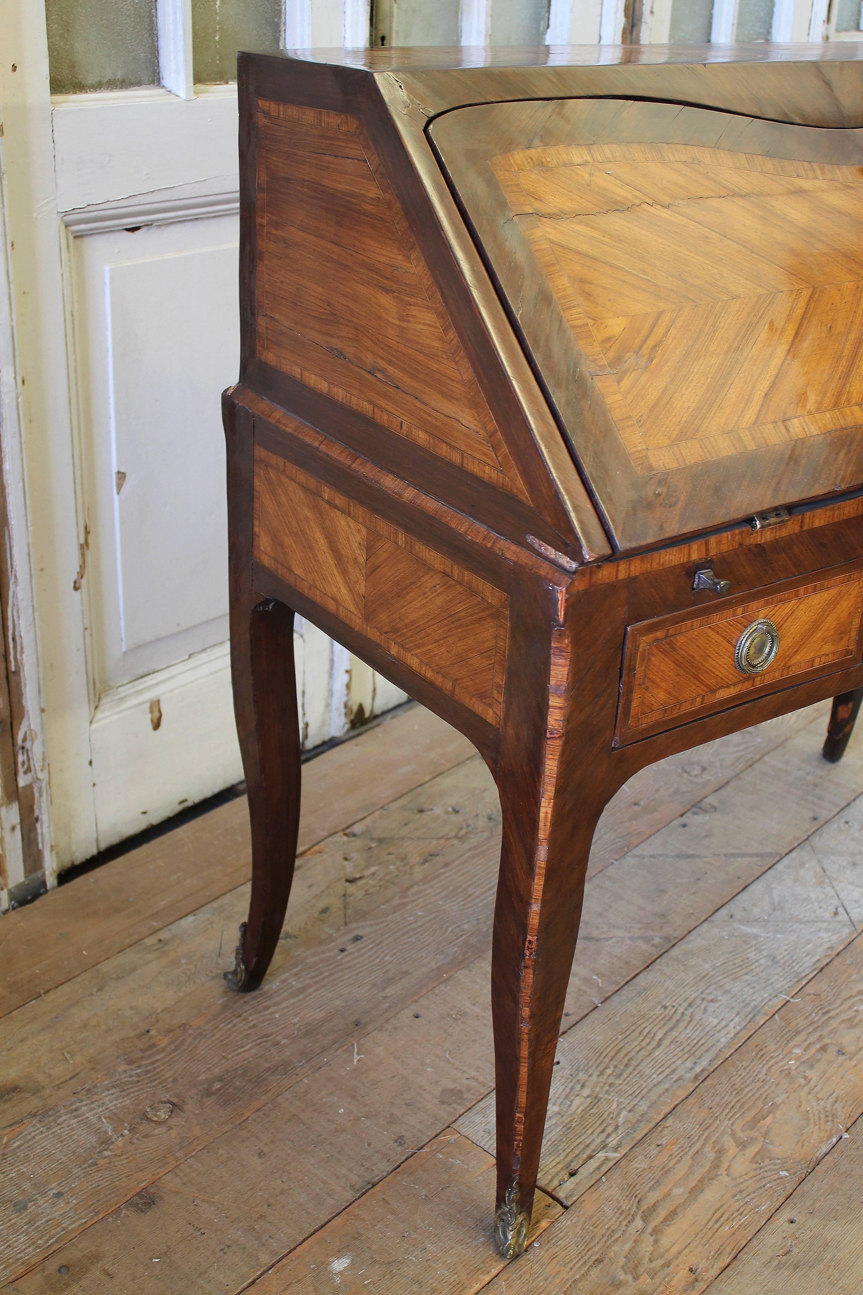 19th Century Louis XV Drop Front Desk 2