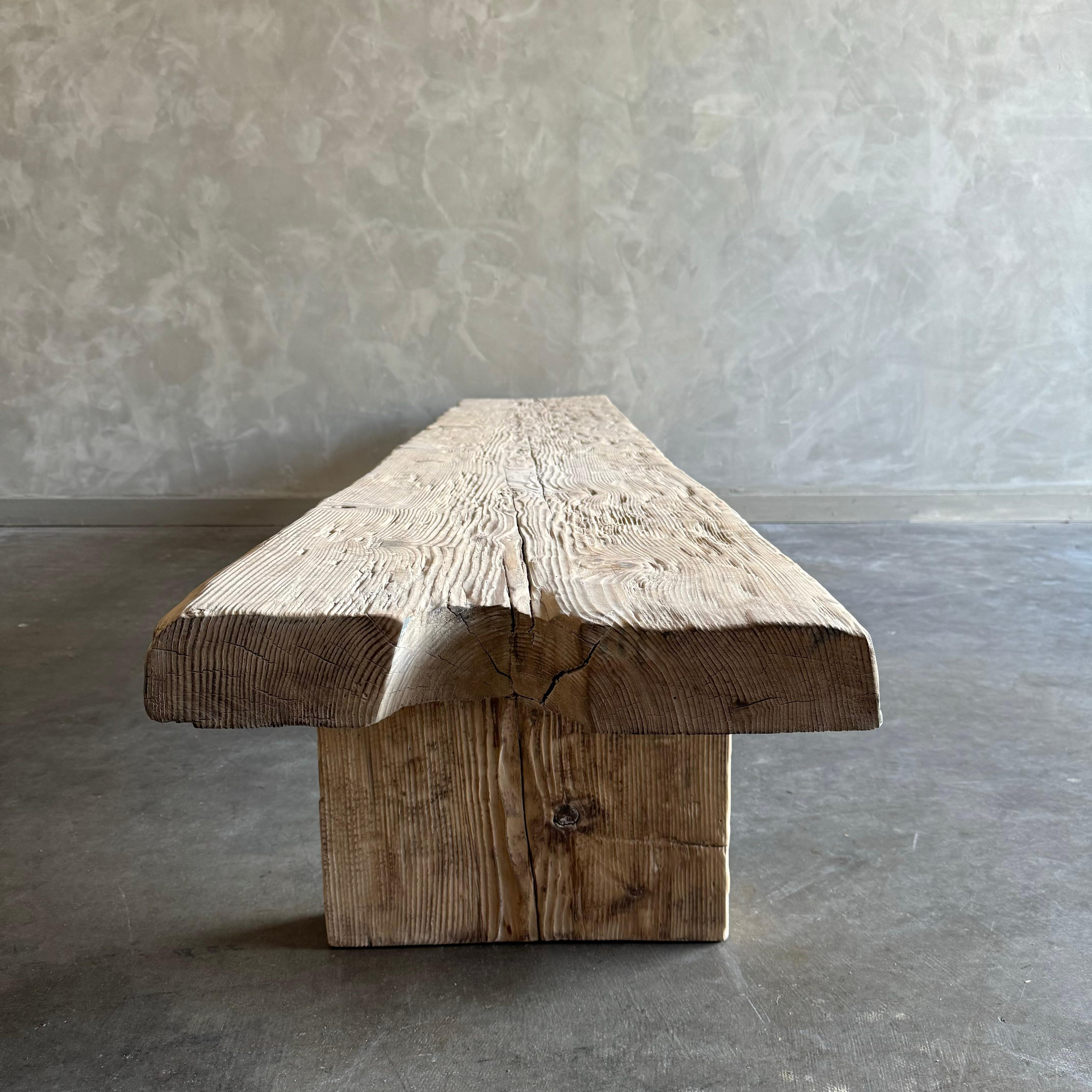 Banc vintage en planches de bois Bon état - En vente à Old Town Orange, CA