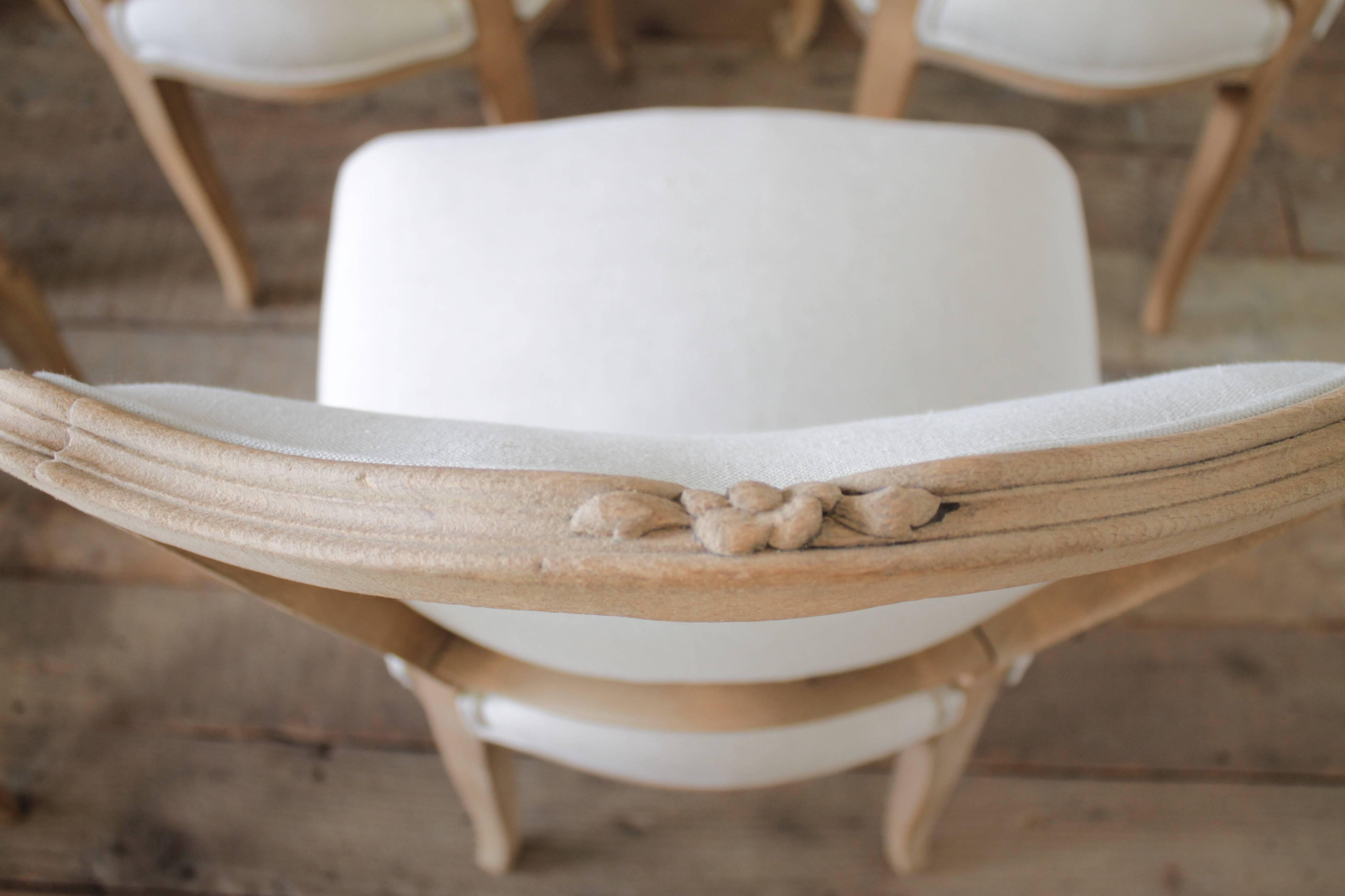 20th Century Louis XV Style French Country Dining Chairs