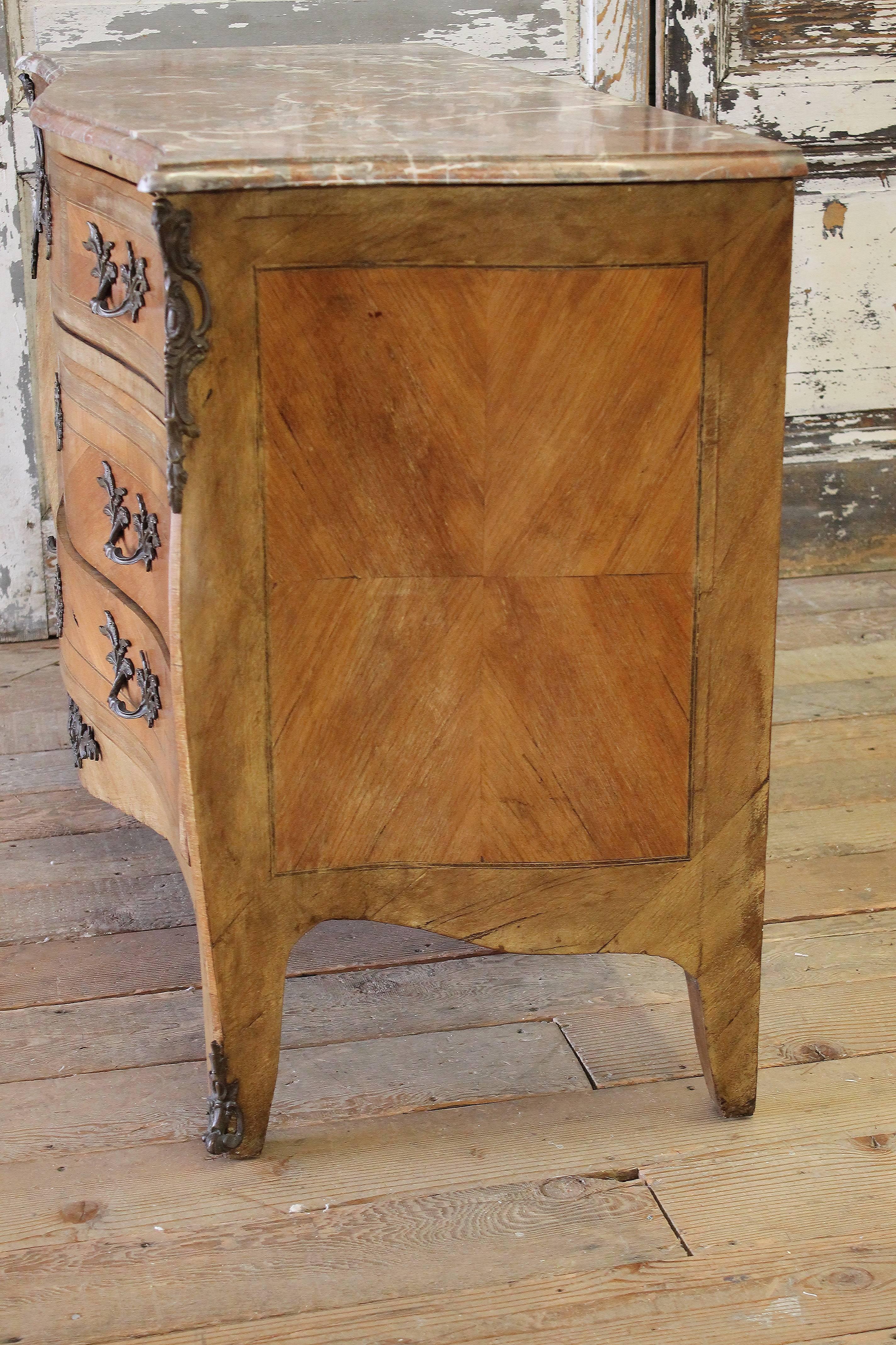 19th Century Antique French Marquetry Commode Dresser 4