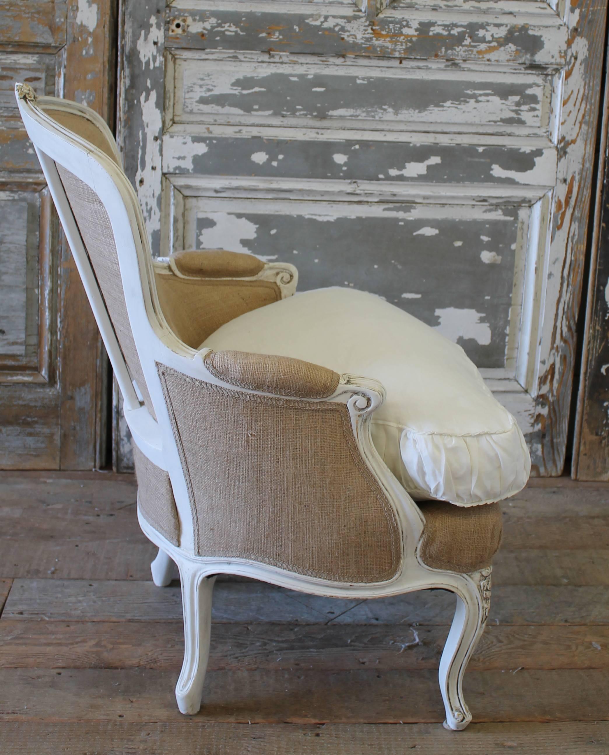 french linen chair pads