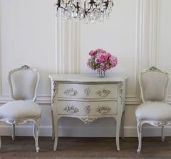 Antique French Painted Louis XV Style Commode or Nightstand
