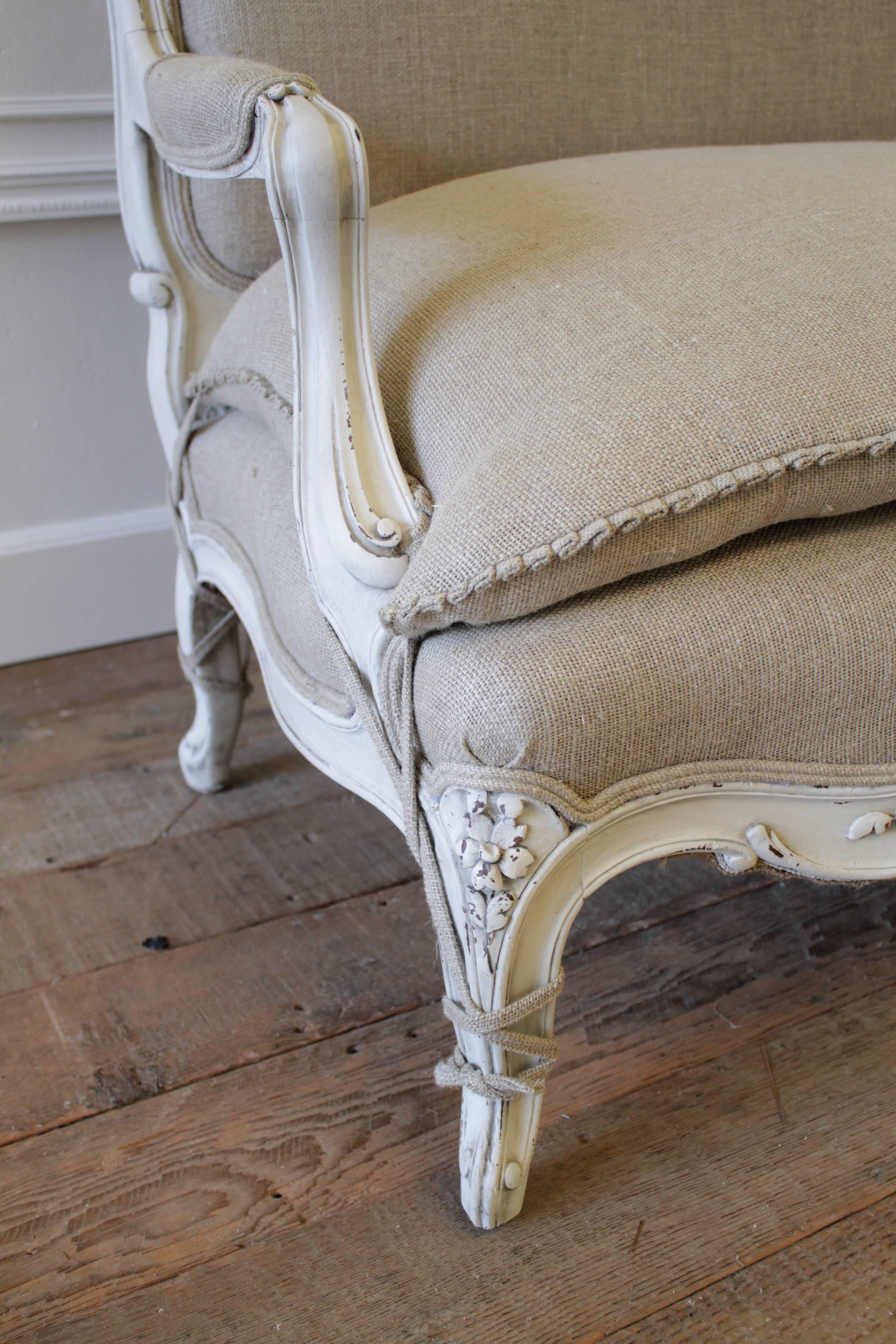 french style settee