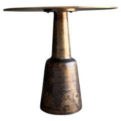 Bistro Table or Entry Table in Aged Brass Finish
