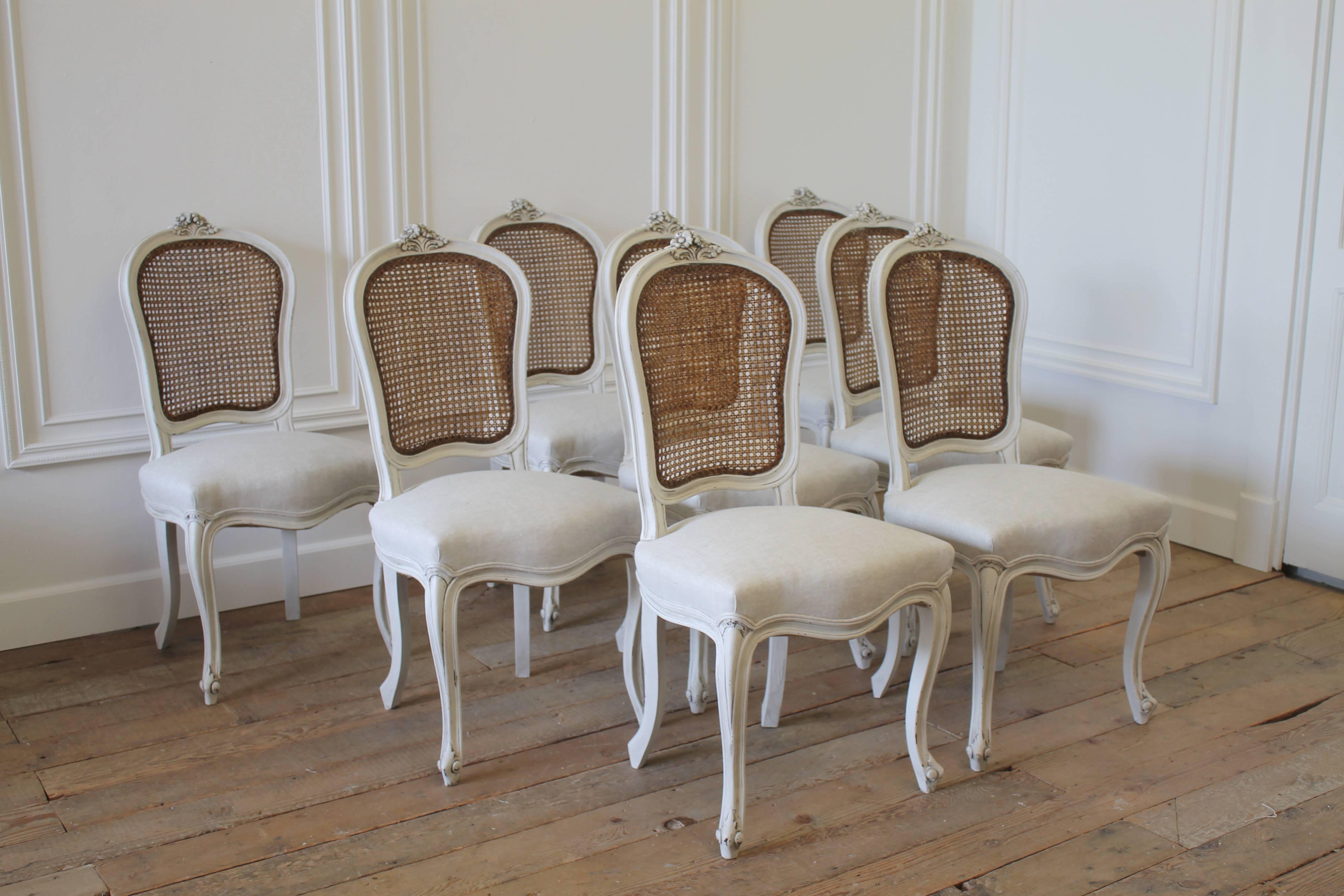 french cane back dining chairs