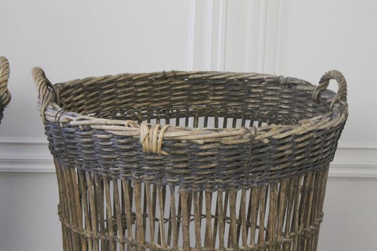 Large Antique French Harvest Basket at 1stDibs french gathering basket, antique french basket
