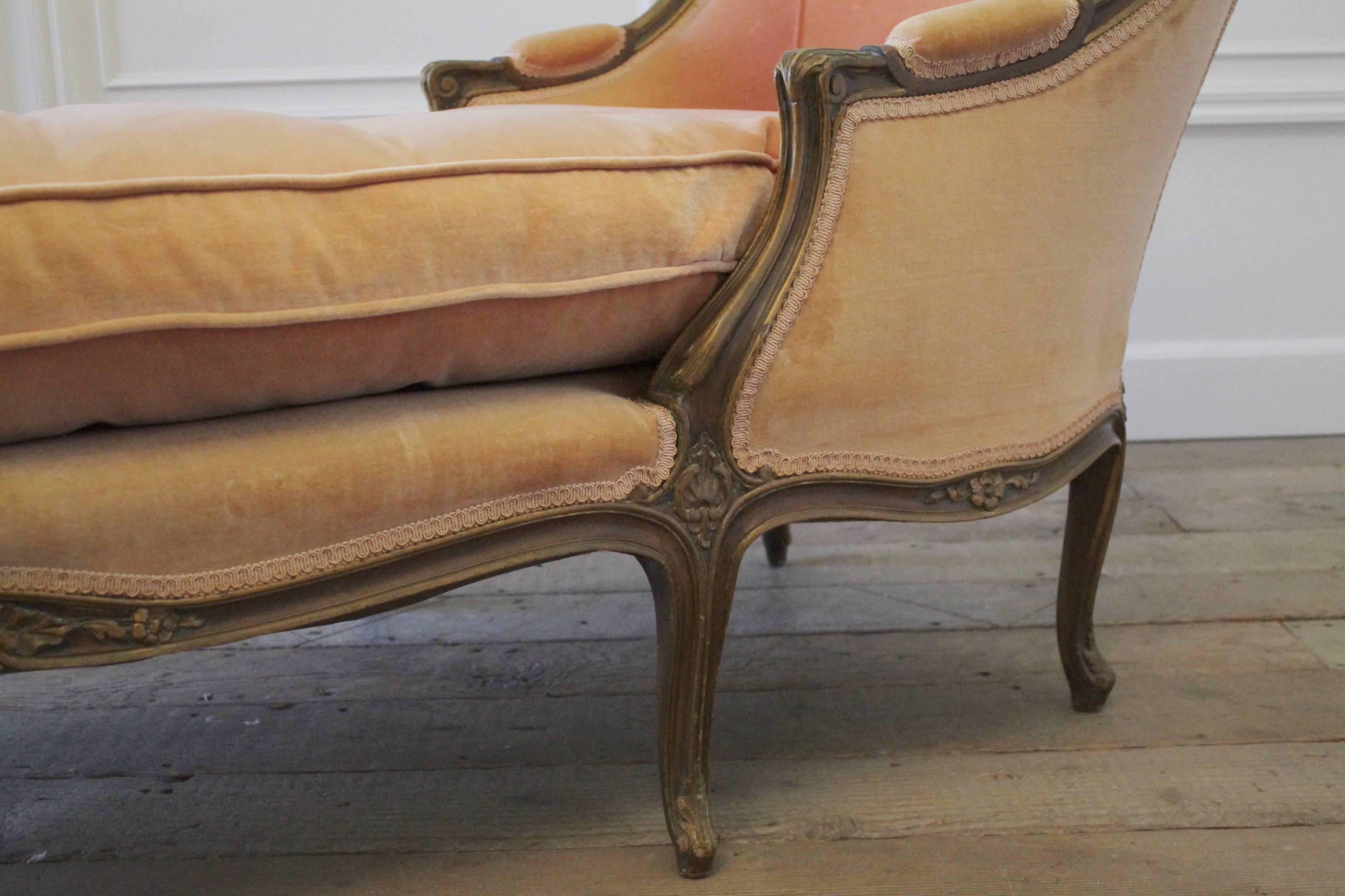 antique french chaise longue