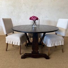 Lyon Reclaimed Fir Dining Table in a Dark Walnut Finish