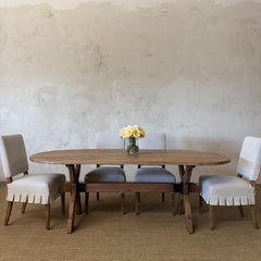 Costa 86” Reclaimed Pine Oval Dining Table in Vintage Natural