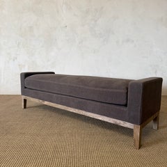 Stone Washed Linen Bench With Solid Oak Frame & Down Wrapped CushionGemma Bench