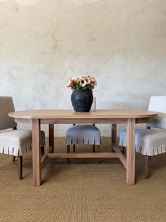 Amber White Oak Dining Table in Natural Finish