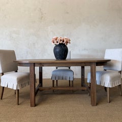 Amber White Oak Dining Table in Montana Brown Finish