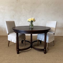 Canterbury Reclaimed Elm Dining Table – Rich Walnut Finish
