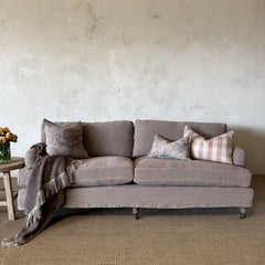 Marion Linen Slipcovered Sofa – Fawn Belgian Linen