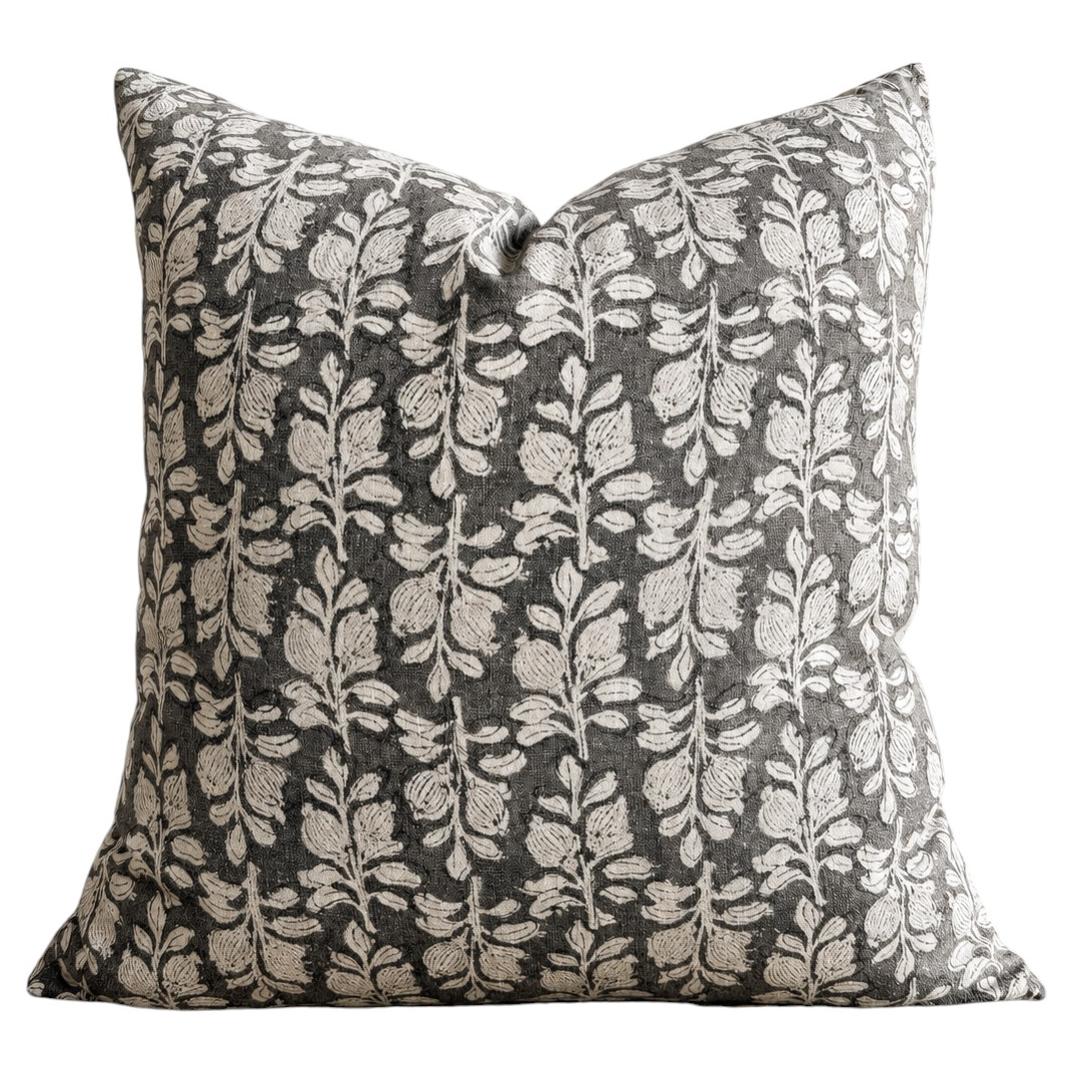Pua Floral Linen Pillow