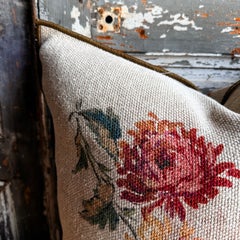 French Linen Accent Pillow Cover– Imperial Bouquet