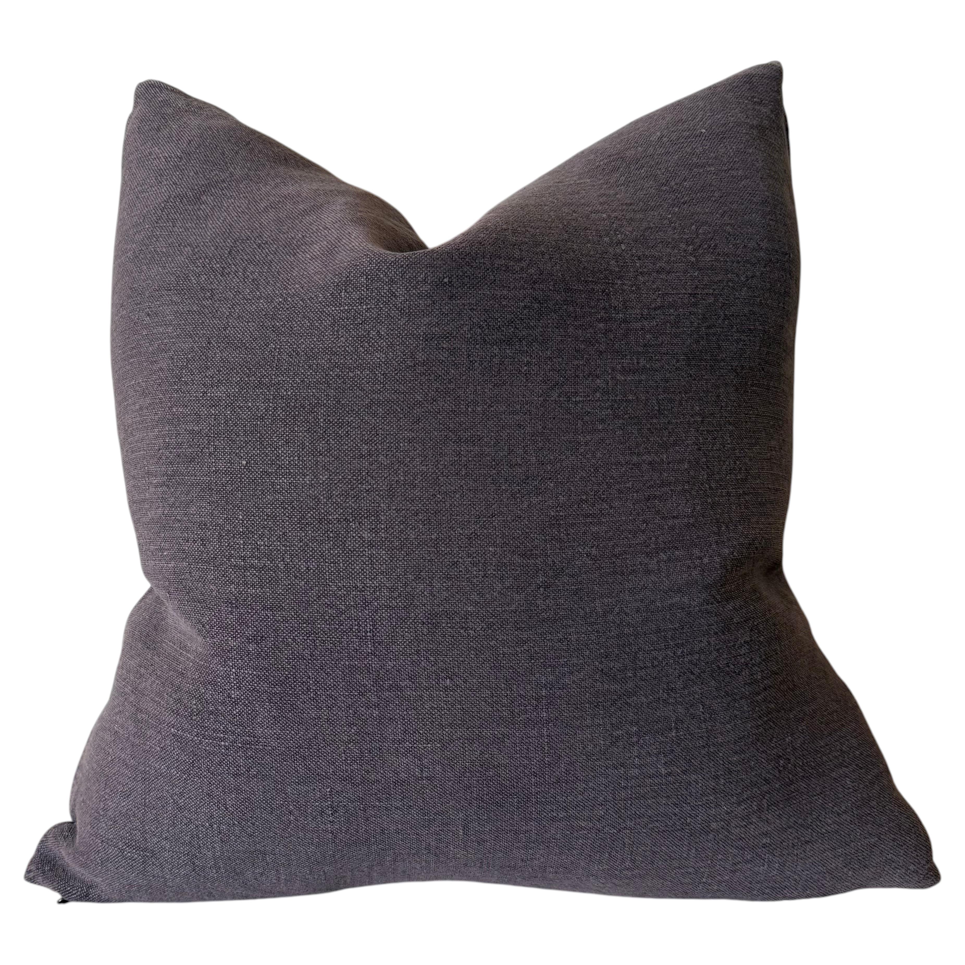 Stone Washed Linen Pillow – Truffle