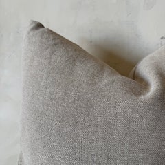 Stone Washed Linen Pillow – Pecan
