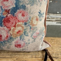 French Linen Lumbar Pillow Cover- Pompadour Nude 12