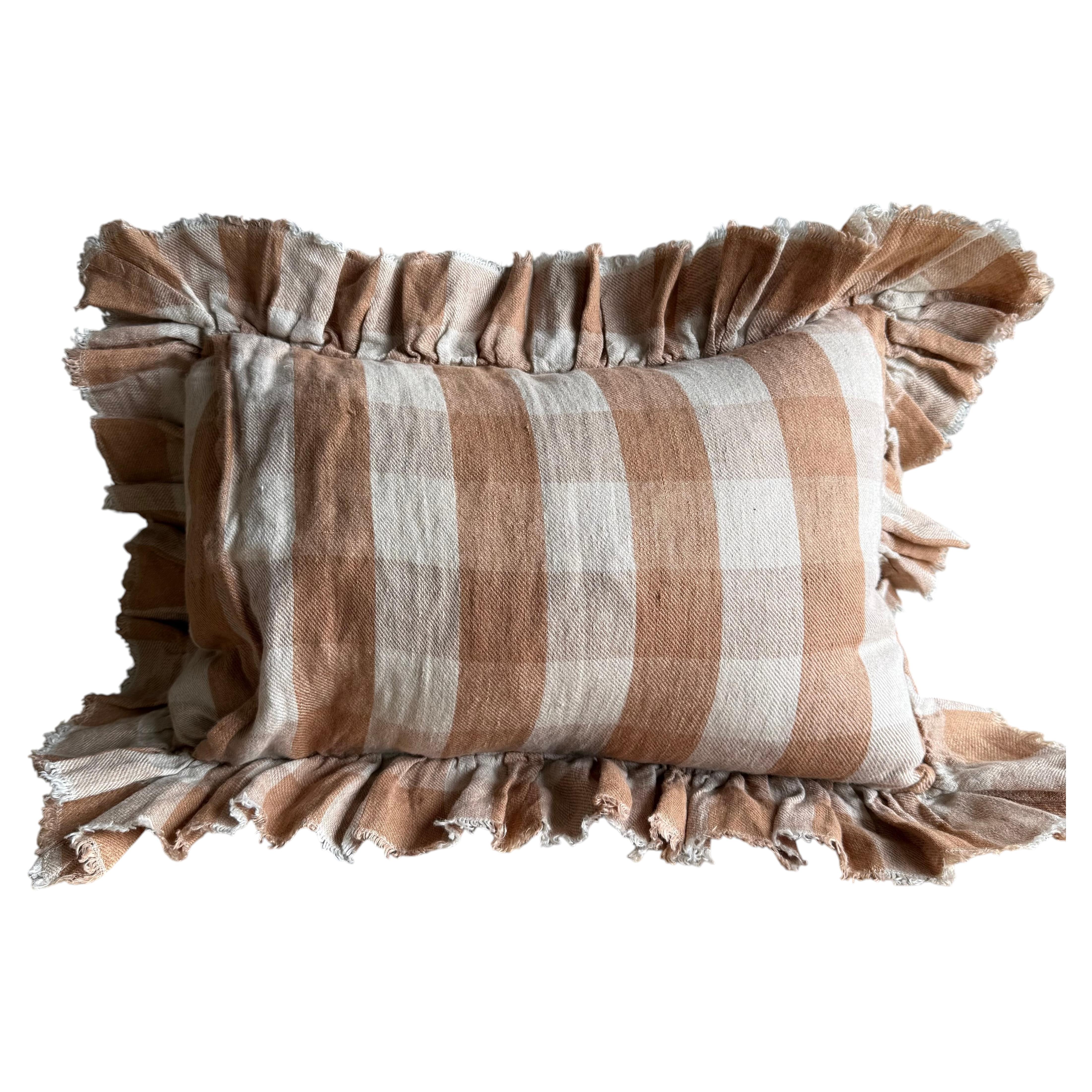 Custodia da toeletta in lino francese – Boho Terracotta in vendita