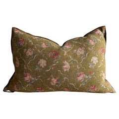 French Linen Lumbar- Jardin Bronze
