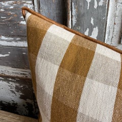 French Linen Lumbar – Vichy Havane