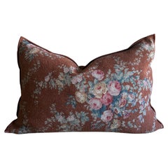 French Linen Lumbar – Pompadour Argile 24