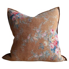 French Linen Accent Cover– Pompadour Havane 20