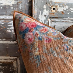 French Linen Accent Cover– Pompadour Havane 20
