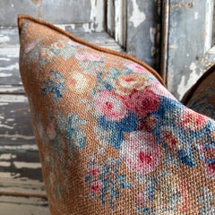French Linen Accent Cover – Pompadour Havane 26