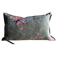 French Linen Lumbar – Pompadour Laurier 20