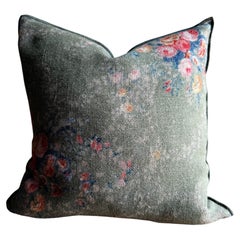 French Linen Accent Cover– Pompadour Laurier 20