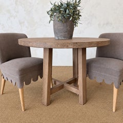 Hana Round Dining Table by Bloom Home Inc, Reclaimed Elm Wood