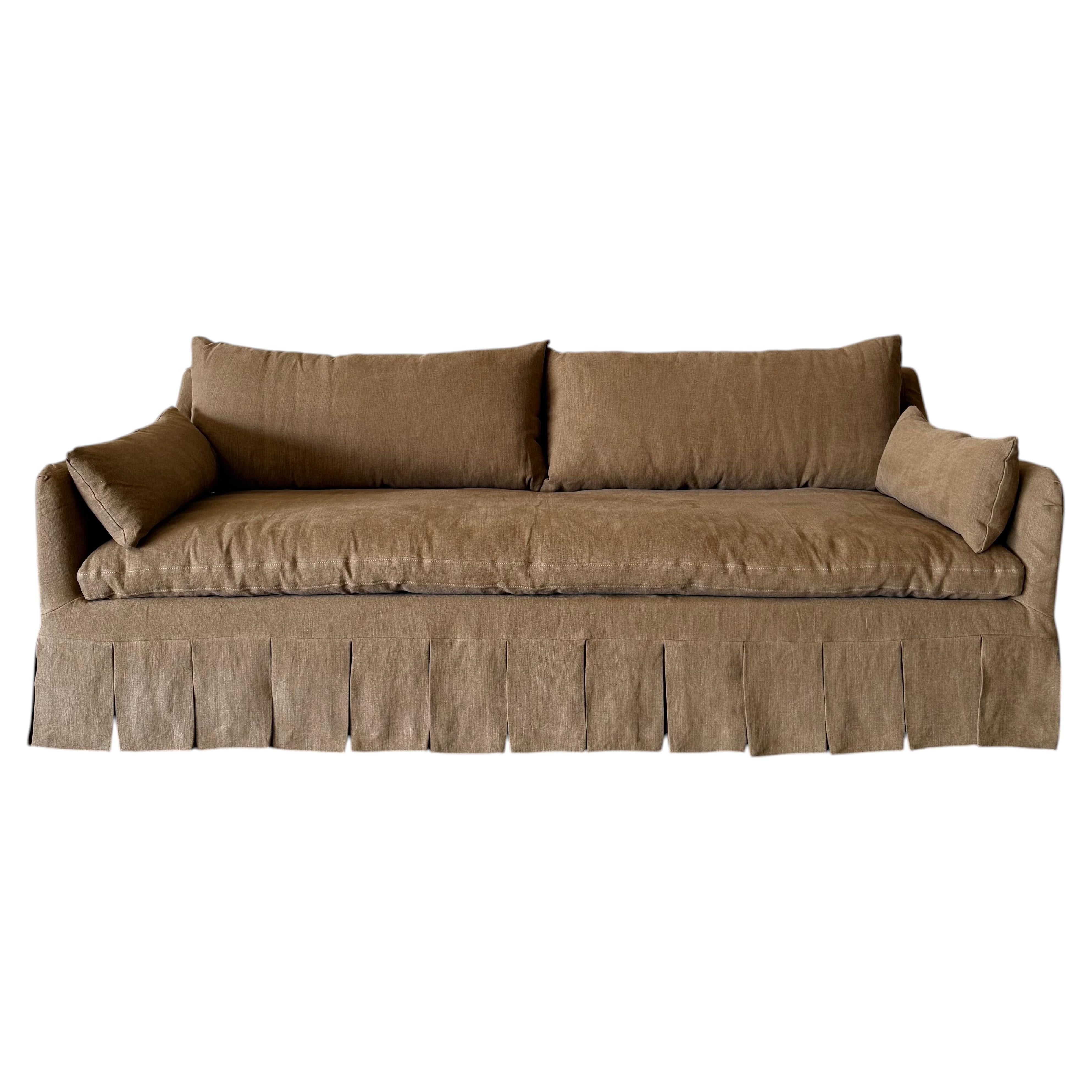 What is a sofa without a back called?