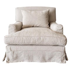 Bruce Chair - Belgian Inspired Roll Slip Covered in 100% Linen