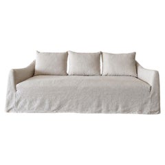 Lyon Sofa by Bloom Home Inc, Greige Belgian Linen, Modern Design