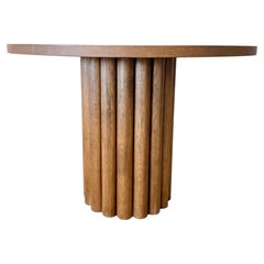 Table à manger Lavene de Bloom Home, finition « Montana Brown », pied cannelé, 42"