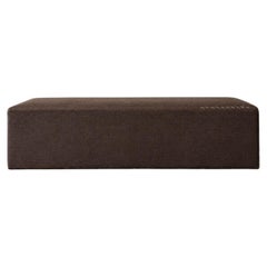 Berg Cafe Noir Bench by Bloom Home Inc, Modern Linen Upholstery