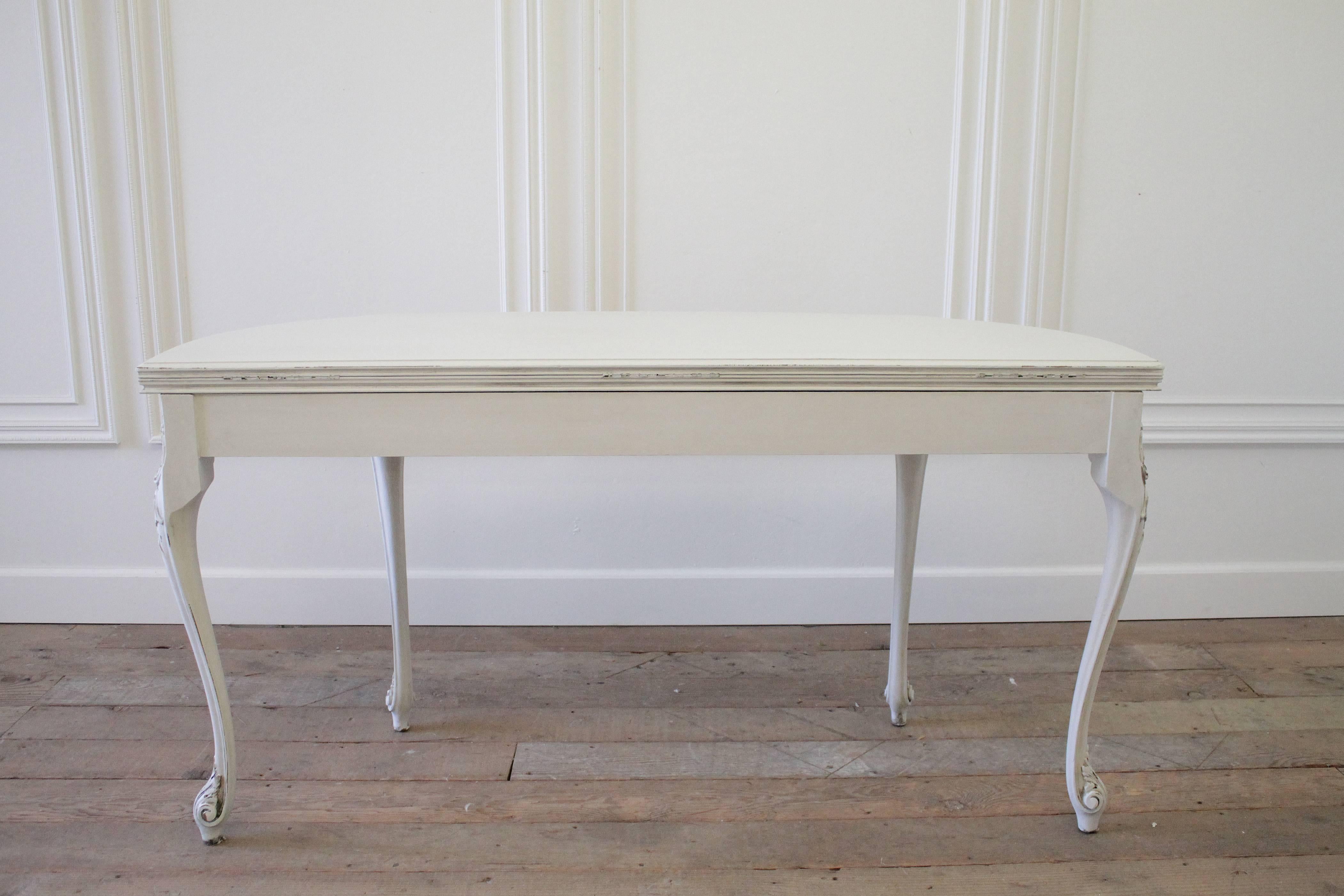 20th Century Painted French Louis XV Style Console Table 2