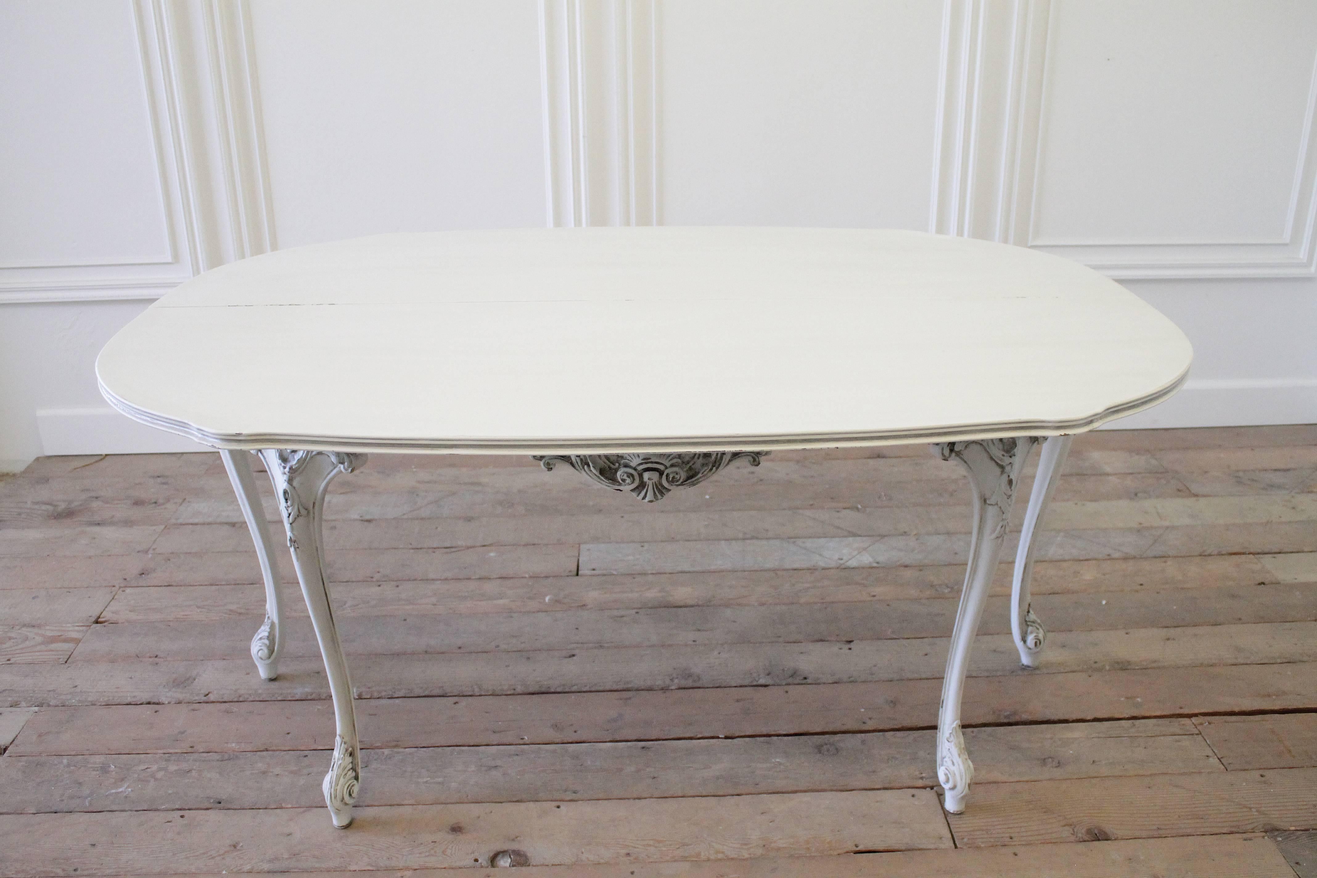 20th Century Painted French Louis XV Style Console Table 5