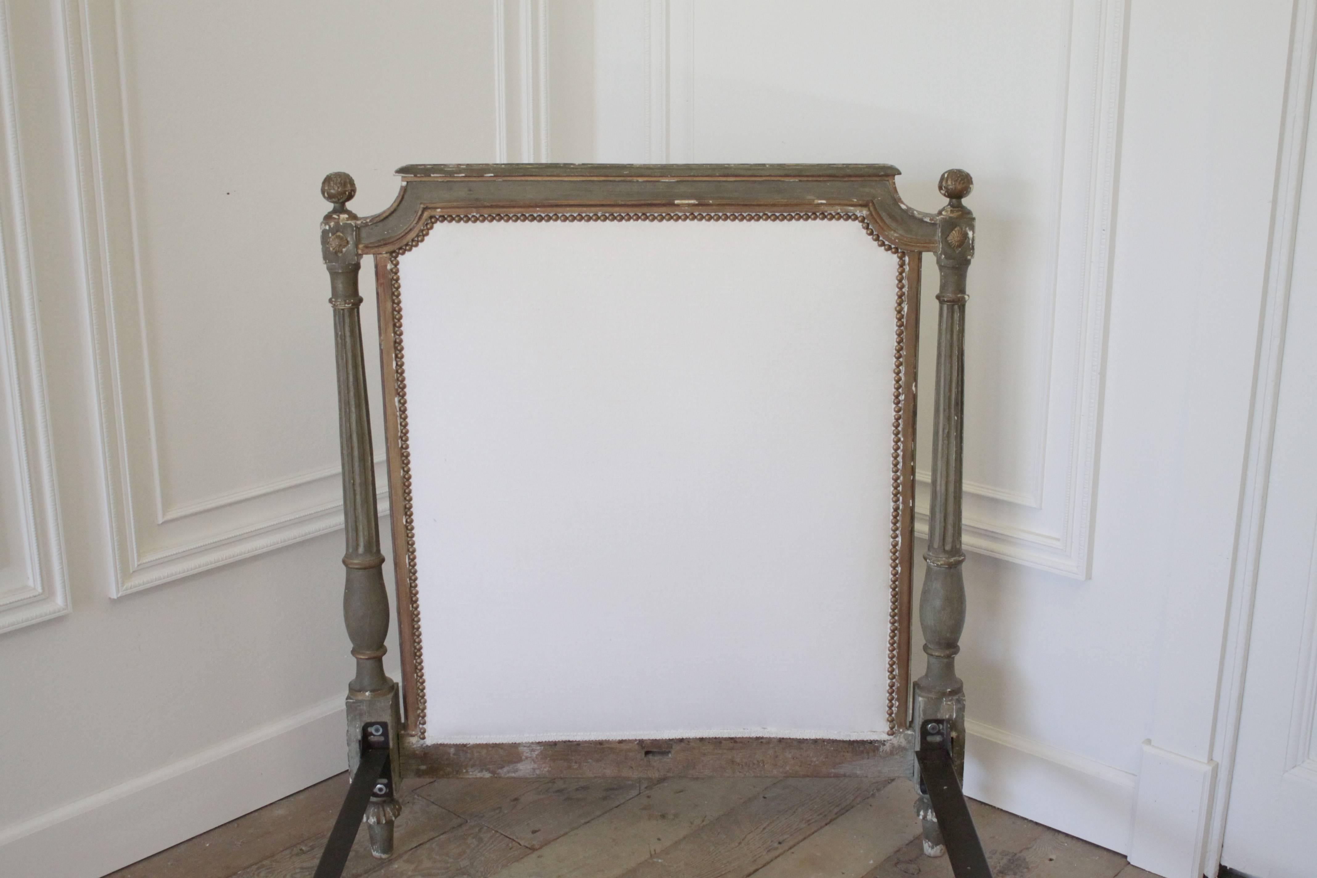 19th Century Painted and Upholstered Louis XVI Style Bed 2