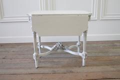 Antique Louis XVI Painted Walnut Drop-Leaf Side Table